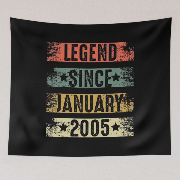 Item preview, Legend Since January 2005 17 Years Old 17th Birthday designed and sold by 2blackcherries.