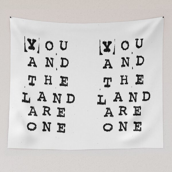 Item preview, You and the Land Are One (black print) designed and sold by HRNDZ.