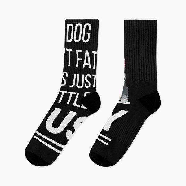 Item preview, My Dog Not Fat Little Husky Lover Husky Dogs Pun Husky Dad  designed and sold by ryontani.