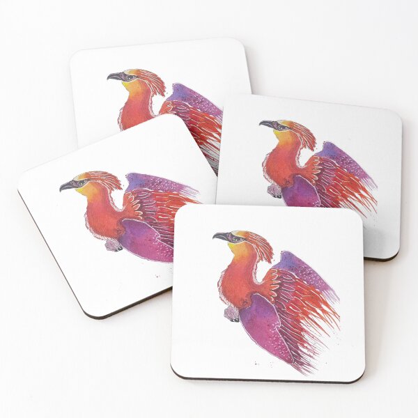 Item preview, Firebird Fawkes Colorful Watercolor Artwork  designed and sold by Wildzhinga.