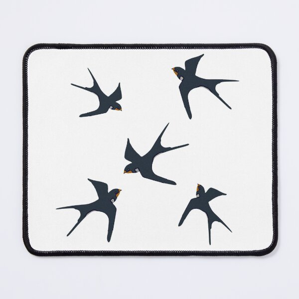 Item preview, Flock of Swallows, Birds for Females, Barn Swallows designed and sold by Kirei-Lily.