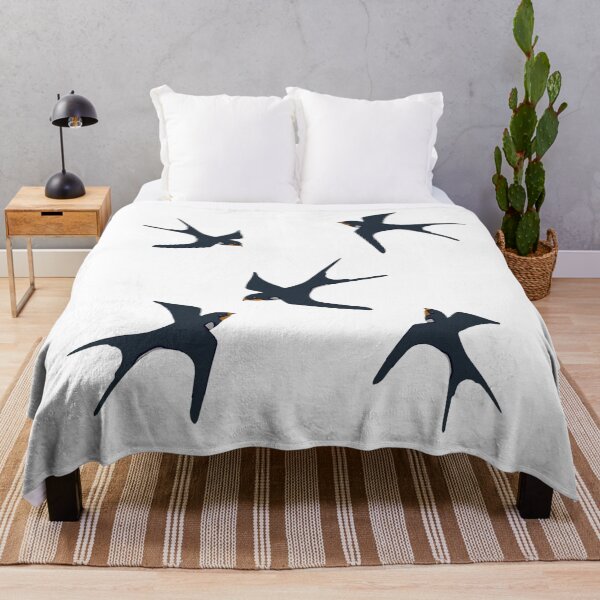 Item preview, Flock of Swallows, Birds for Females, Barn Swallows designed and sold by Kirei-Lily.