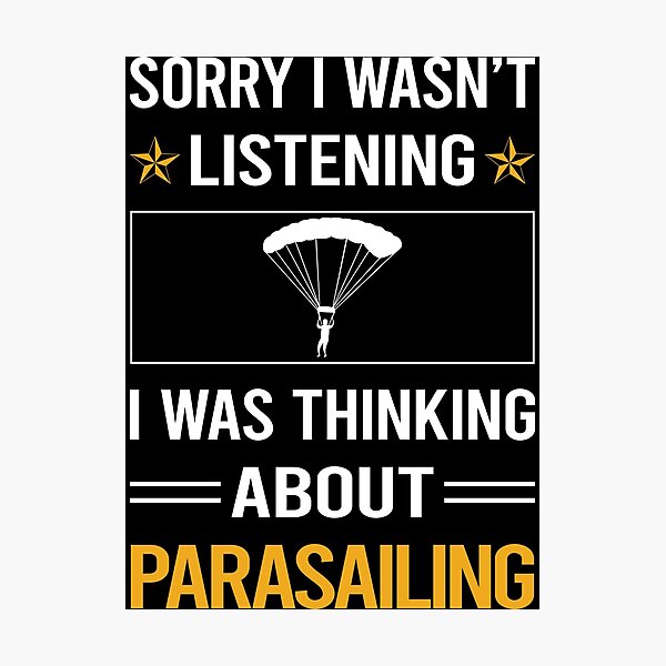 Item preview, Funny Listening Parasailing Parascending Parakiting designed and sold by fatherbarliman.