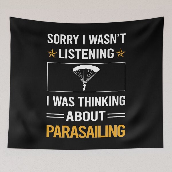 Item preview, Funny Listening Parasailing Parascending Parakiting designed and sold by fatherbarliman.