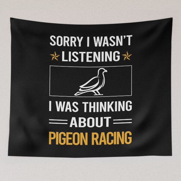 Item preview, Funny Listening Pigeon Racing designed and sold by fatherbarliman.