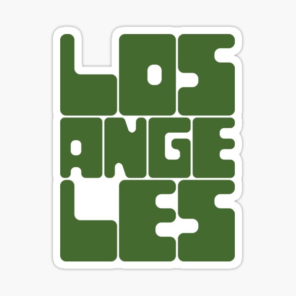 Item preview, Los Angeles - Treetop Green designed and sold by boxedspaper.