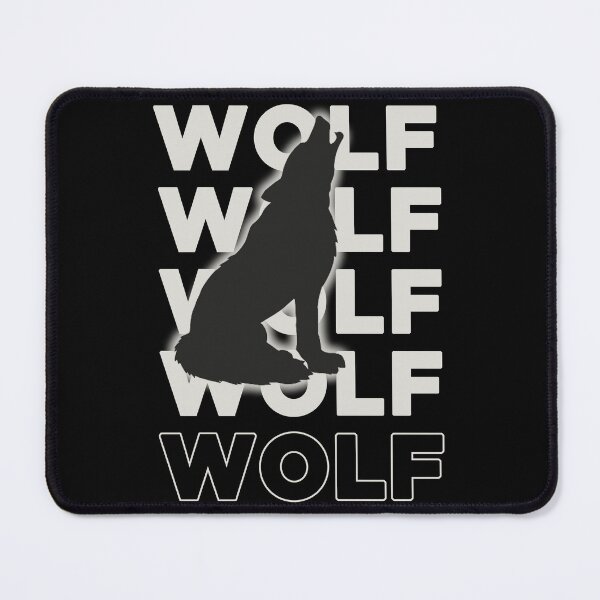 Item preview, Wolf black and white, with text cool design designed and sold by Bilel ★★★★★.