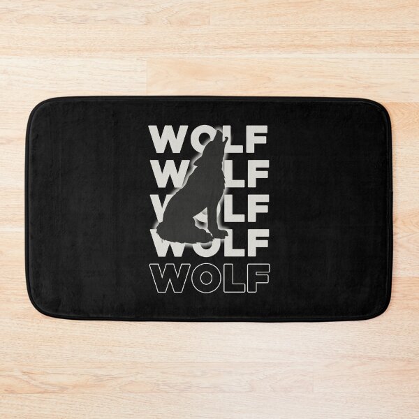 Item preview, Wolf black and white, with text cool design designed and sold by Bilel ★★★★★.