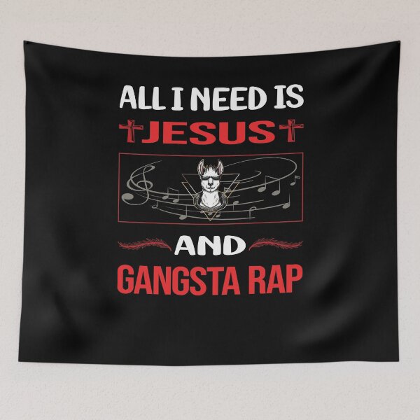 Item preview, Funny Jesus Gangsta Rap Rapping Rapper designed and sold by DougPoulos.