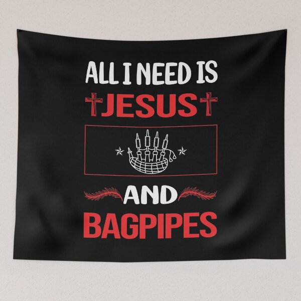 Item preview, Funny Jesus Bagpipe Bagpipes Bagpiper designed and sold by FifineCroteau.