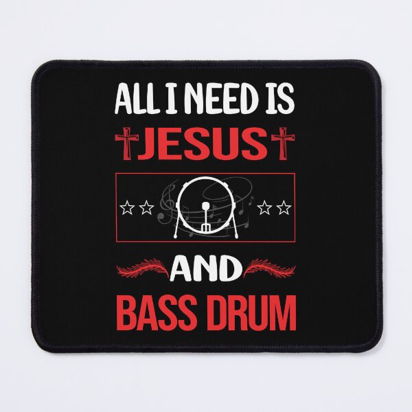 Item preview, Funny Jesus Bass Drum designed and sold by FifineCroteau.
