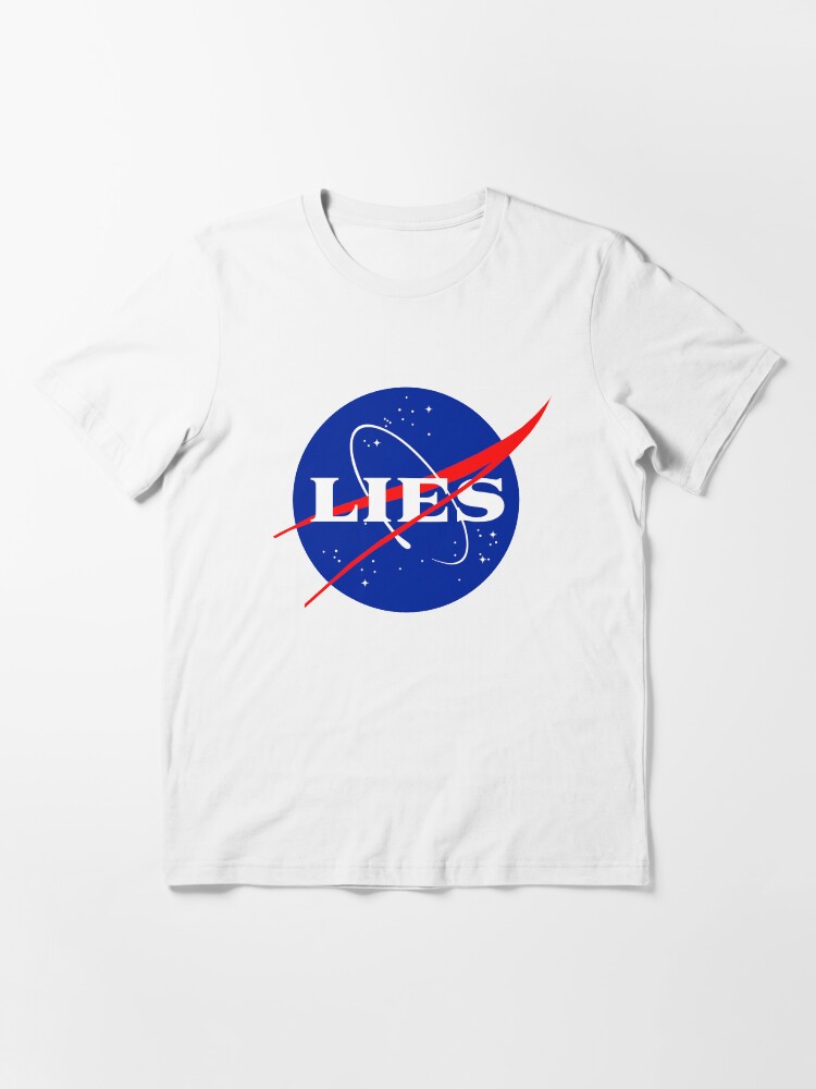 Alternate view of NASA LIES LOGO Essential T-Shirt