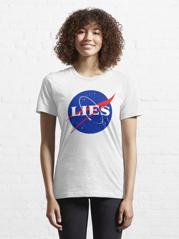 Alternate view of NASA LIES LOGO Essential T-Shirt