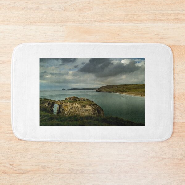 Item preview, Moody, atmospheric day in Perranporth in Cornwall designed and sold by MichaelBShannon.