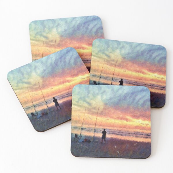 Item preview, Fishing in a impressionist landscape designed and sold by carole hirst.