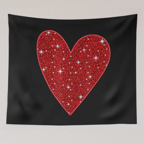 Item preview, Red Heart Valentine's Day Women Girls Top T-Shirt designed and sold by Blank-Branson.