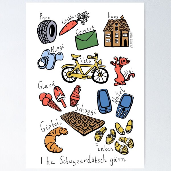 I love Swissgerman. I ha Schwyzerdütsch gärn. Poster