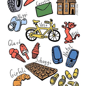 Artwork thumbnail, I love Swissgerman. I ha Schwyzerdütsch gärn. by SandraEichner