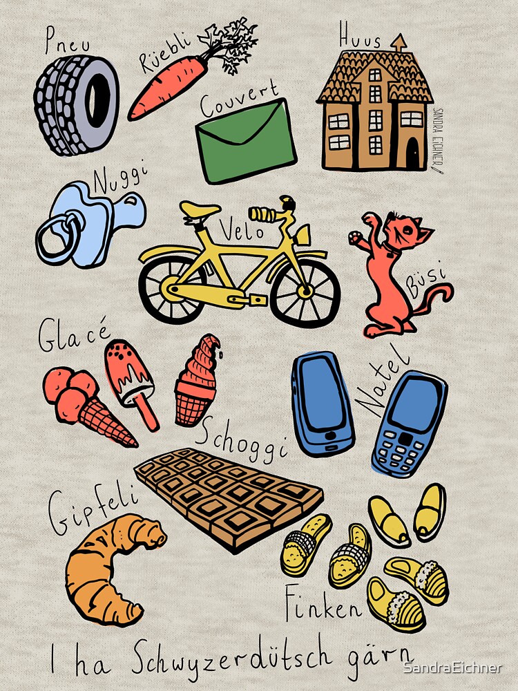 Thumbnail 7 of 7, Classic T-Shirt, I love Swissgerman. I ha Schwyzerdütsch gärn. designed and sold by SandraEichner.