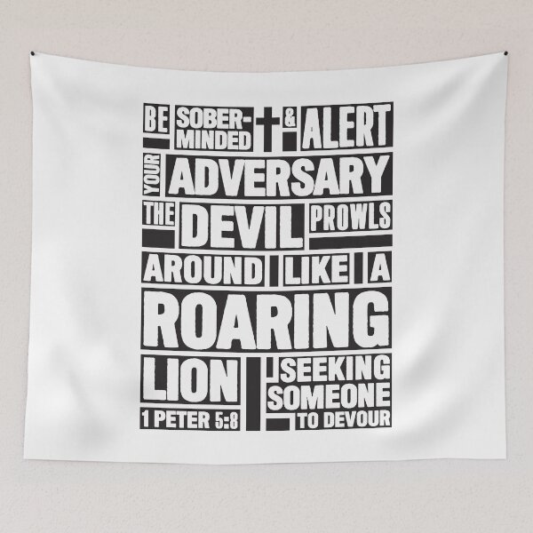 Item preview, 1 Peter 5:8 Your Adversary the Devil designed and sold by plushism.