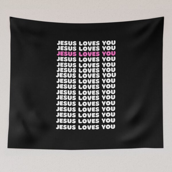 Item preview, Jesus Loves You Pink designed and sold by RedSparkle.