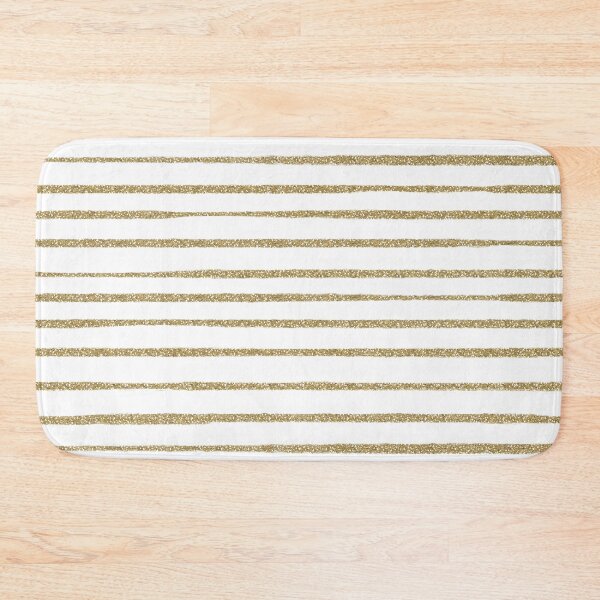 Item preview, White Gold Brush Strokes Stripes designed and sold by InovArtS.