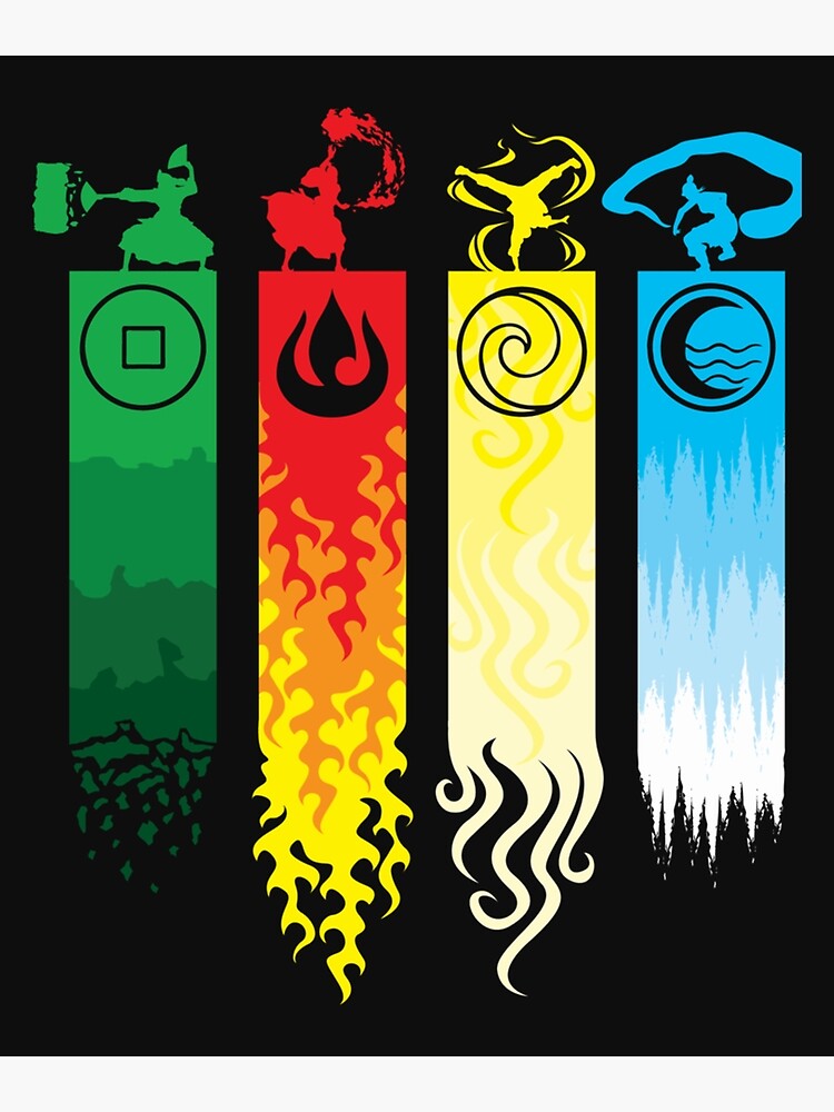 "Avatar Four Elements" Poster for Sale by HeavSoShop20 | Redbubble