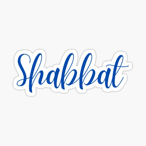 Simply Shabbat - Blue Sticker