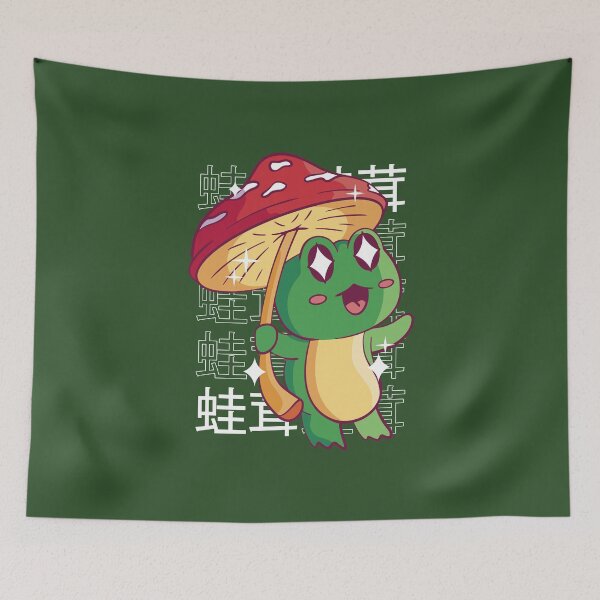 Item preview, Japanese frog, toadstool designed and sold by DerSenat.