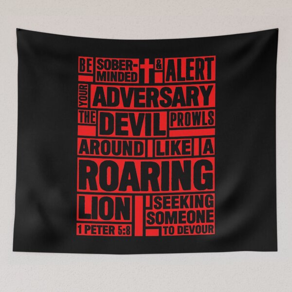 Item preview, 1 Peter 5:8 Your Adversary the Devil designed and sold by plushism.