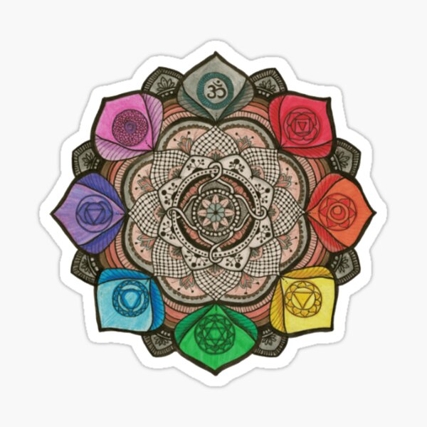Mandala chakras Pegatina