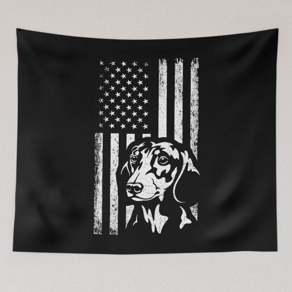 Item preview, Patriotic Weiner Dog American Flag Dachshund designed and sold by More Cute Dogs.
