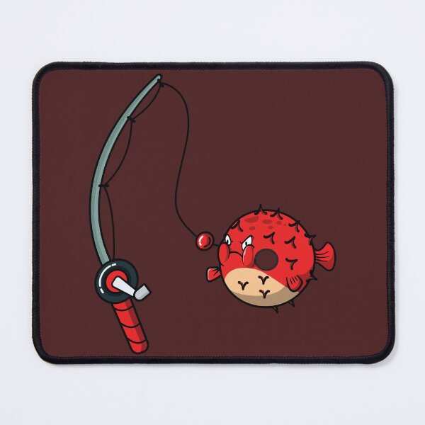 Item preview, Hunting donut blow fish with a fishing rod designed and sold by Donutlovers.
