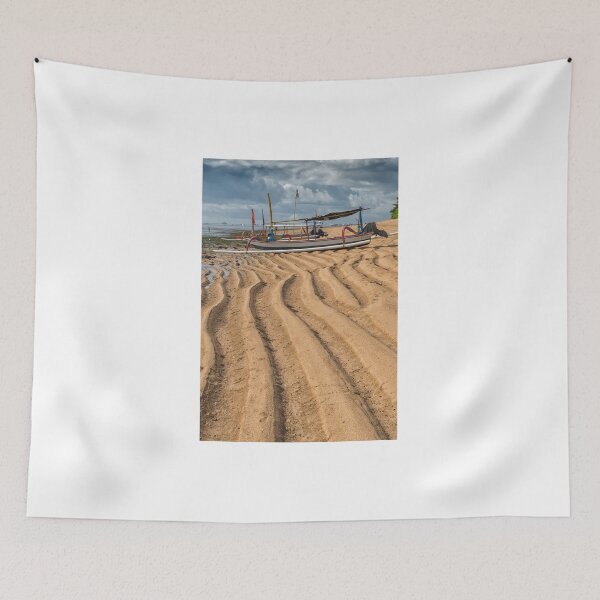 Item preview, Boat on Sanur Beach at Low Tide designed and sold by JohnKarmouche.