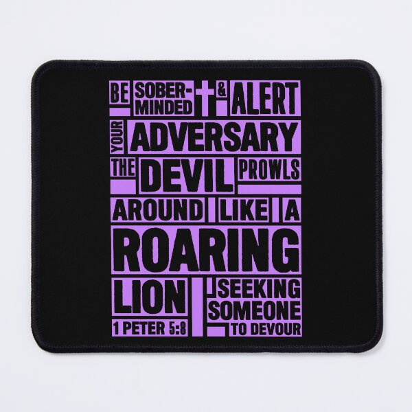 Item preview, 1 Peter 5:8 Your Adversary the Devil designed and sold by plushism.