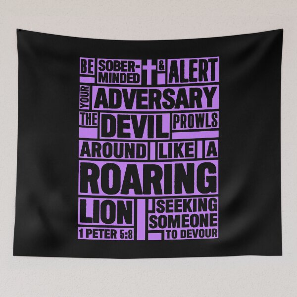 Item preview, 1 Peter 5:8 Your Adversary the Devil designed and sold by plushism.