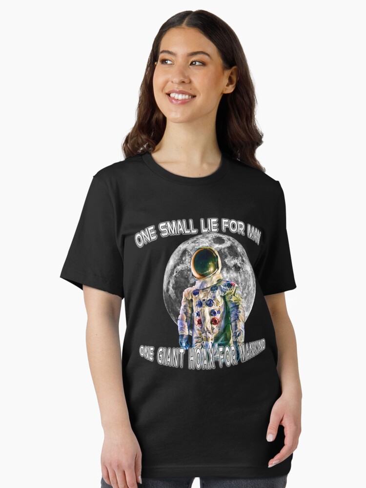 Thumbnail 2 of 7, Essential T-Shirt, NASA Lies Moon Landing Hoax designed and sold by ODDTV.