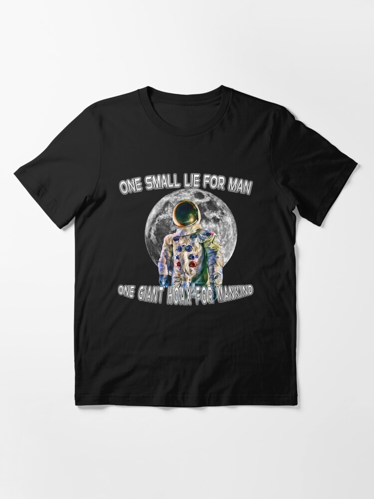 Thumbnail 3 of 7, Essential T-Shirt, NASA Lies Moon Landing Hoax designed and sold by ODDTV.