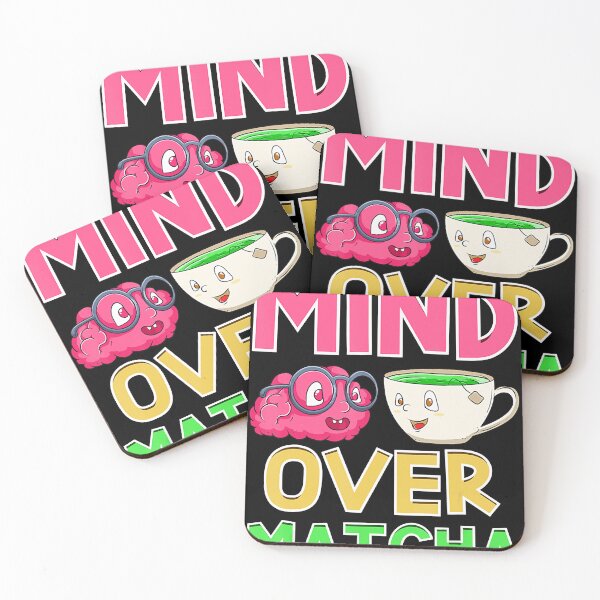 Item preview, Astute Mind Over Matcha Funny Graphic Word Play Tea Brain Pun Cute designed and sold by HughesKnightado.