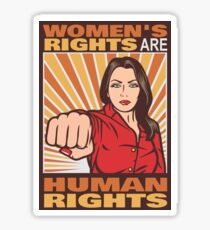 Women's Rights Are Human Rights Sticker