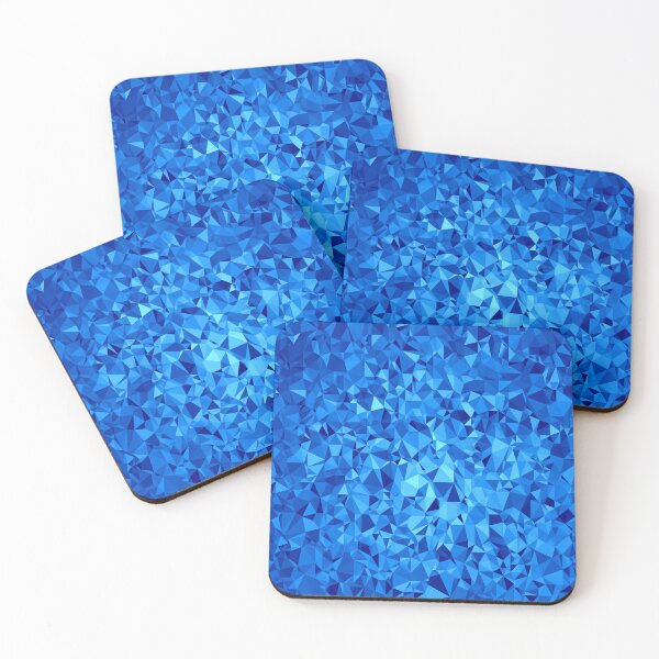 Item preview,  Rich Earthy Abstract Ocean Beach Sea Mosaic Pattern Blue Crystal designed and sold by PotluckPrints.
