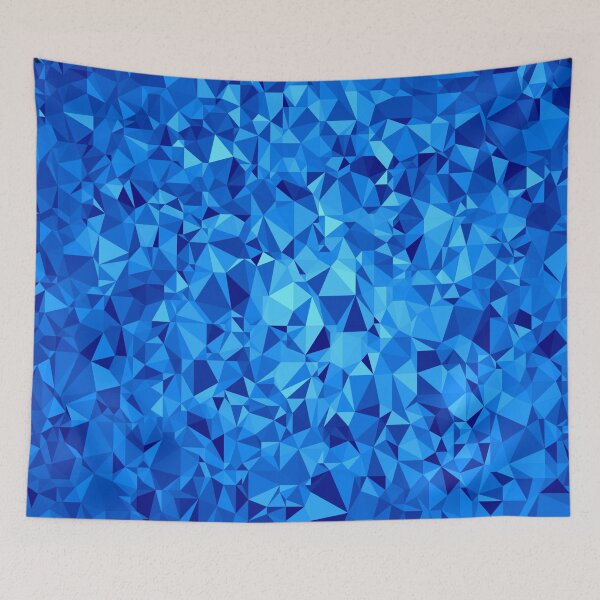 Item preview,  Rich Earthy Abstract Ocean Beach Sea Mosaic Pattern Blue Crystal designed and sold by PotluckPrints.