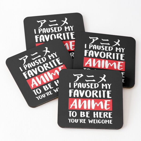 Item preview, Funny Quote I Paused My Favorite Anime To Be Here - Joke Saying designed and sold by namiabi.