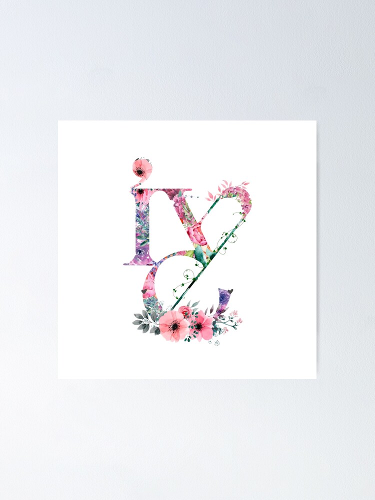 Ive K Pop Flower Logo Poster For Sale By Chaeyoung21 Redbubble