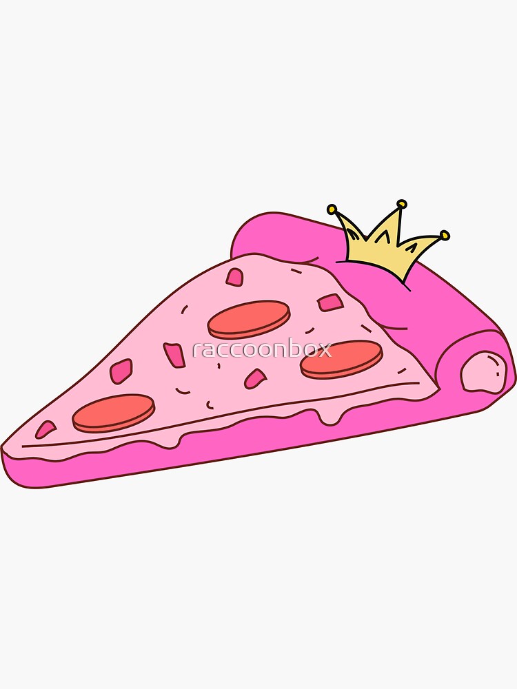 "Pizza Queen " Sticker for Sale by raccoonbox Redbubble