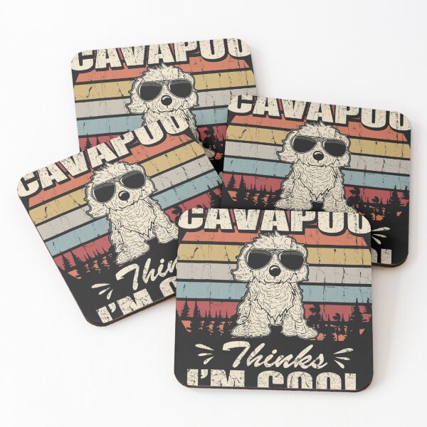 Item preview, My Cavapoo thinks I'm Cool Vintage Retro funny T-Shirt designed and sold by MichaelSchittl.
