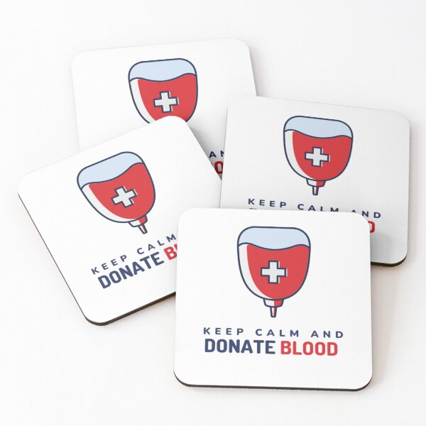 Item preview, keep calm and donate blood designed and sold by Giovanni's  Brown Quotes.
