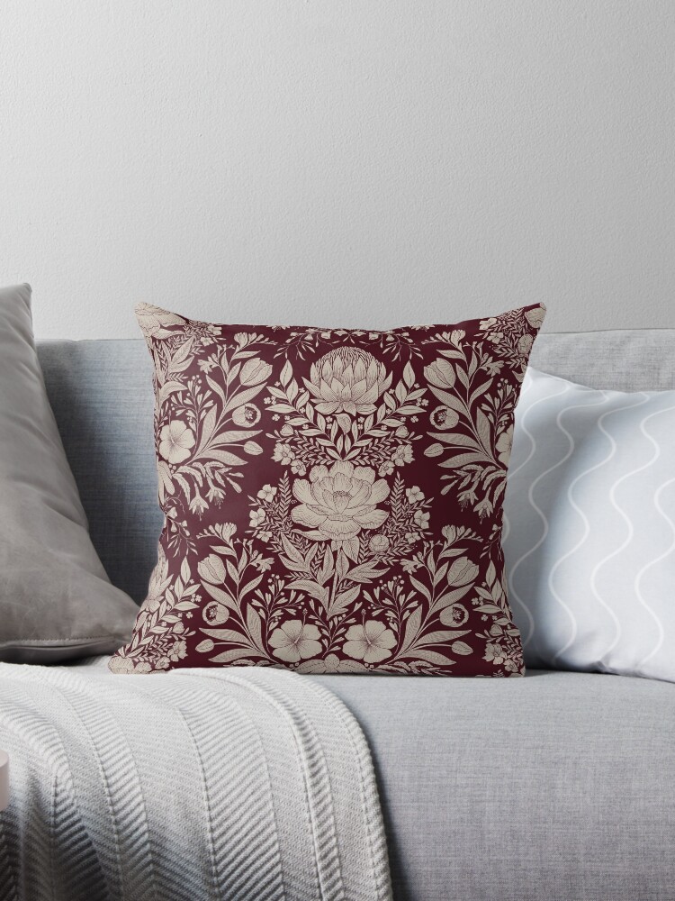 Decorative Pillows For Couch Burgundy/Blue/Brown Polyester (Pillow Core Not  Included)