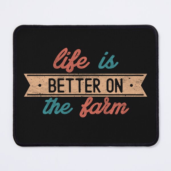 Item preview, Vintage Life Is Better On The Farm Farmer Funny Farming Quote designed and sold by alenaz.