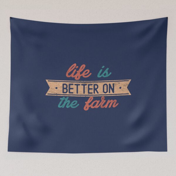 Item preview, Vintage Life Is Better On The Farm Farmer Funny Farming Quote designed and sold by alenaz.